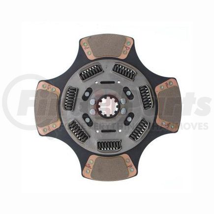 PAI EM96810 Transmission Clutch Friction Plate - 15-1/2in Front/Rear w/ Ceramic Face, 7 Springs, 4 Pads, 2in x 10 Spline Mack