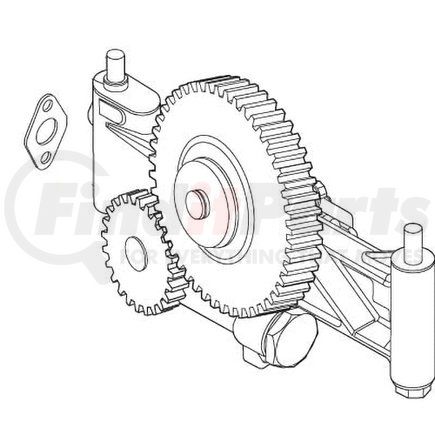 PAI 341304 - engine oil pump - silver, gasket not included, for caterpillar c9 application | oil pump assembly