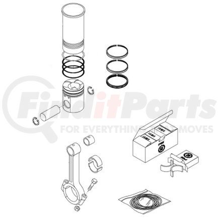 PAI 462020 Shim Kit - 1987-1993 International DT360 Truck Engine Application