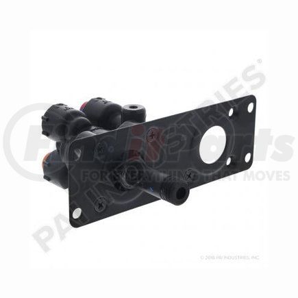 PAI 802614 Air Brake Park Control Valve - 1/4in Push to Connect Fittings; 5/8-11 Thread; Mounting Holes .27in Diameter