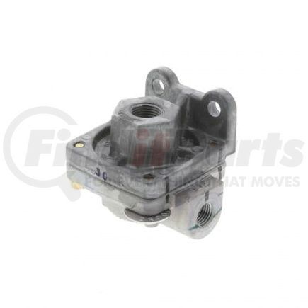 PAI EM37550 Air Brake Quick Release Valve - QR-1 Quick Release Valve 1/4-18 Side Ports 3/8-18 Top Port Aluminum