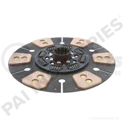 PAI EM97730 Transmission Clutch Friction Plate - 14in Rear Clutch Disc, Ceramic Face, 8 Springs, 6 Pad, 2in x 10 Spline