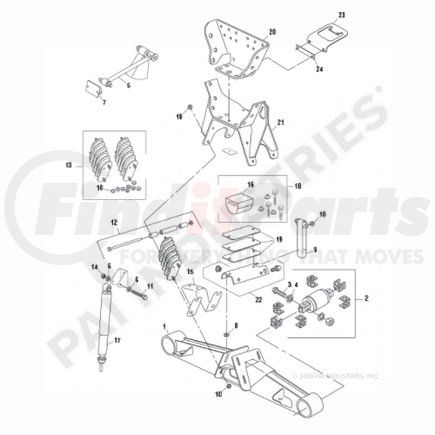 PAI 750228 Suspension Frame Bracket