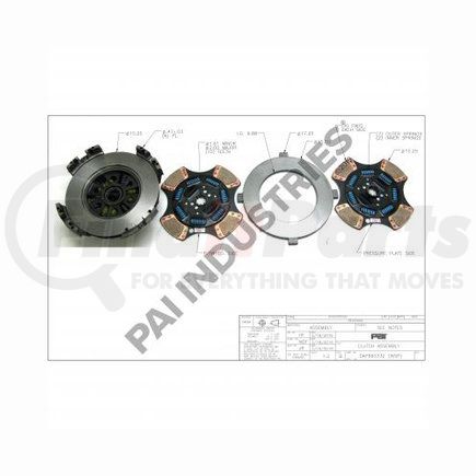 PAI 960332 Clutch Flywheel Assembly