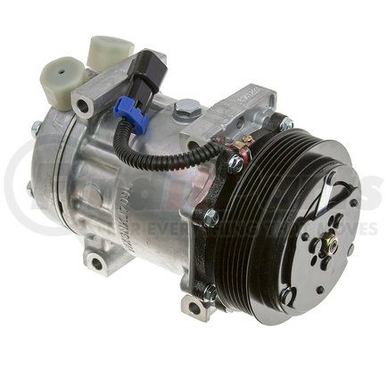 Omega Environmental Technologies 20-04756-AM A/C Compressor - SD7H15, 6 Grooves, 125mm Clutch, 12V, PAG 100 Oil, 8.5 oz