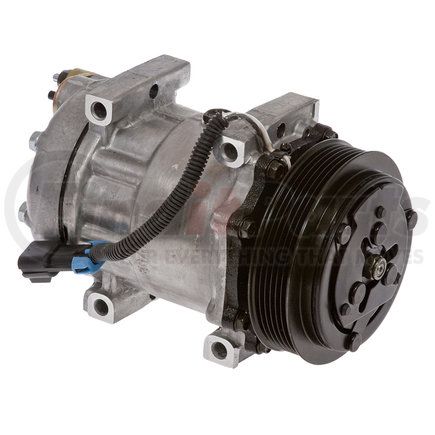 Omega Environmental Technologies 20-04815-AM A/C Compressor - SD7H15, PV6, 12V, 125mm Clutch, Tangential GWA, 2-Wire