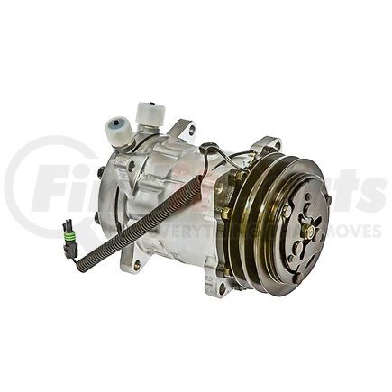 Omega Environmental Technologies 20-09978-AM A/C Compressor - SD7H15, 4647, VOR, 132mm Clutch, 2A Groove, 12V (20-09978-S)