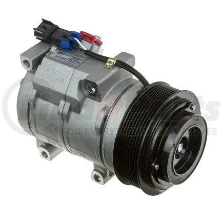 Omega Environmental Technologies 20-22522-AM A/C Compressor - 10SRE18C, 12V, 8-Groove Pulley, Oil Filled, with Clutch (John Deere RE284680)