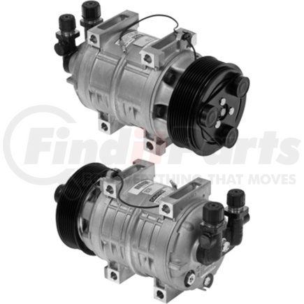 Omega Environmental Technologies 20-45082 A/C Compressor - 12V, 8 Grooves, 123mm Clutch, Direct Mount, PAG 46 Oil