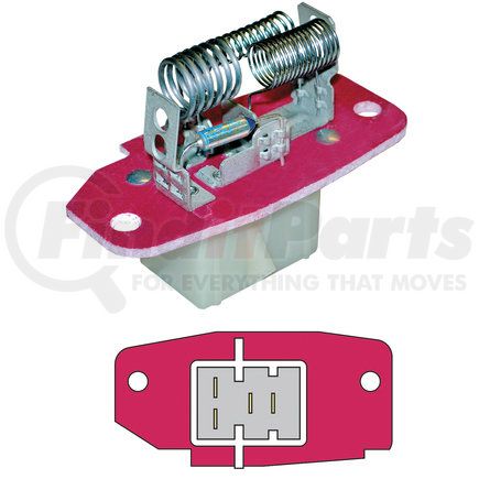 OMEGA ENVIRONMENTAL TECHNOLOGIES MT1811 - hvac blower motor resistor - blower resistor | blower resistor | hvac resistor