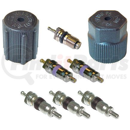 OMEGA ENVIRONMENTAL TECHNOLOGIES MT2912 - a/c system valve core and cap kit - cap and valve kit (see application guide) | cap & valve kit | a/c system valve core and cap kit