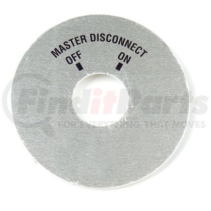 Grote 82-2157 Battery Master Disconnect Face Plate, For 82; 2155, Pk 1