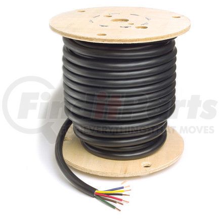Grote 82-5607 Trailer Cable, Pvc, 7 Cond, 6/12 & 1/10 Ga, 500' Spool