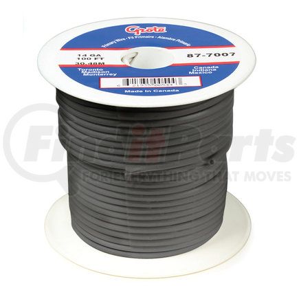 Grote 87-7003 Primary Wire, 14 Gauge, Gray, 100 Ft Spool
