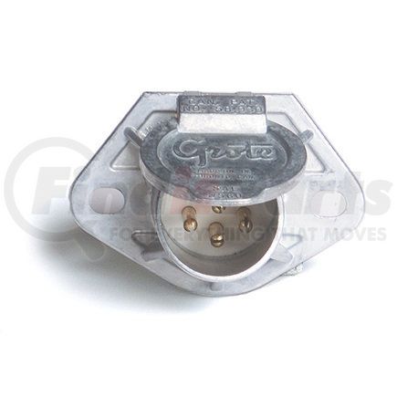 GROTE 87250 - ultra-pin receptacle two-hole mounts - receptacle only, split pin | ultra-pin receptacle, 2 hole mount | accessory power receptacle connector