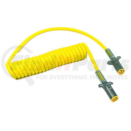 Grote 81-2015-40 Iso Coiled Cord 15', W 40" Leads, Yellow Cable