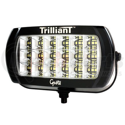 GROTE 63E41 Trilliant LED Work Lights, w/ Reflector, Flood, Hardwired, 12-24V