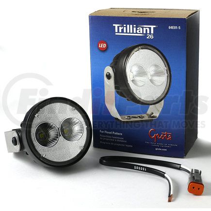 Grote 64E01-5 LED WORK LAMP, MULTI-VOLT, FAR, PINCH MNT