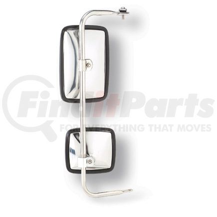 GROTE 28453 - split mirror - stainless steel | mirror, stainless steel, split assembly | door mirror