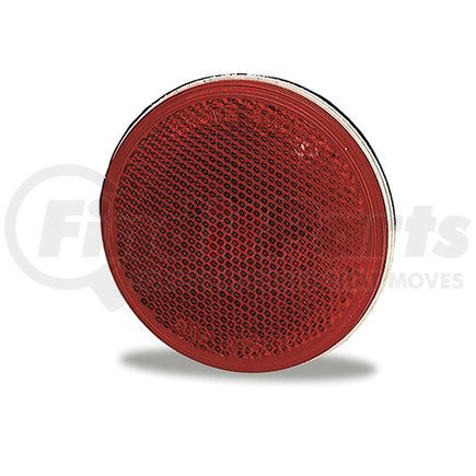 Grote 40062 Sealed 3" Round Stick-On Reflector, Red
