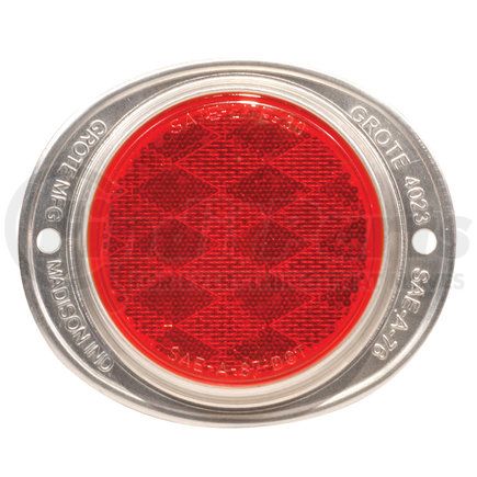 Grote 40232 Aluminum Two-Hole Mounting Reflectors, Red