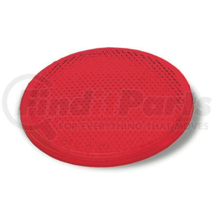 Grote 410023 REFLECTOR, 2" RND, RED, STICK-ON, BULK PK