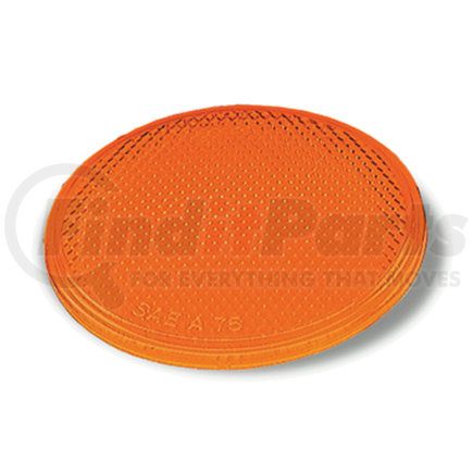 Grote 41003 Round Stick-On Reflector, 2" Amber