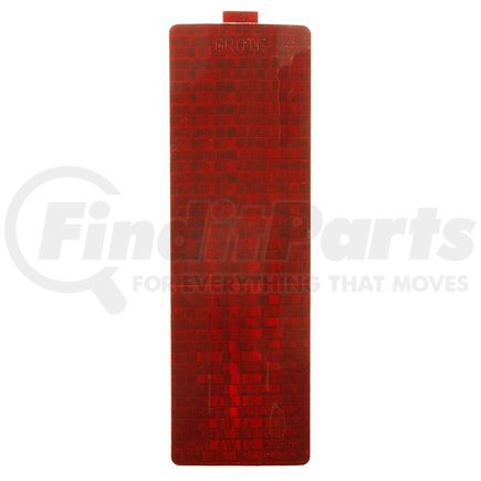 GROTE 41192-3 REFLECTIVE TAPE, RED, 2"X6.25", PULL TAB