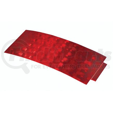 Grote 411523 1-3/4"X3-13/16"RECT, RED, STCKON, CL A TAPE