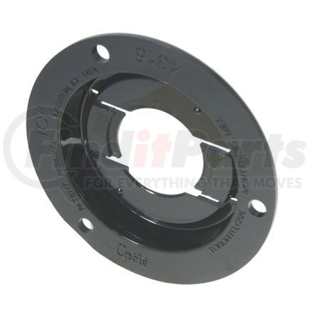 GROTE 43152-3 - theft-resistant mounting flange for 2" round lights - black, multi pack | blk plycrbnt,thftrestnt flng, 2"lmp,bulk | turn signal light bracket