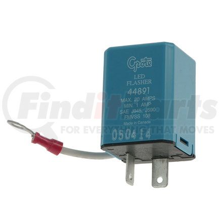 GROTE 44891 - 2 pin flasher - variable-load electronic led | flasher, self adjusting led, 2 terminal | turn signal flasher
