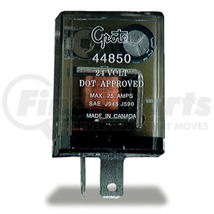 GROTE 44850 - 2 pin flasher - 12 light electromechanical, 24v | flasher, 2 pin - 24 volt | turn signal flasher
