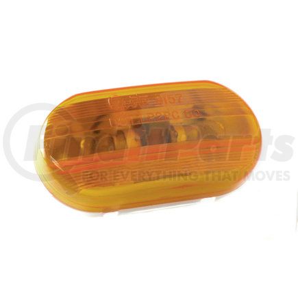 Grote 452633 CLR/MARKER, YEL, DMLD 2BULB OVAL, w/ OPTIC LENS