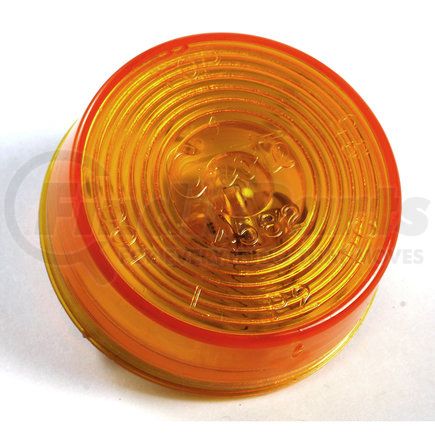 GROTE 45823 - 2" clearance / marker light - yellow | clr/mkr lamp,2"dia,yel,sld w/optic lens | side marker light