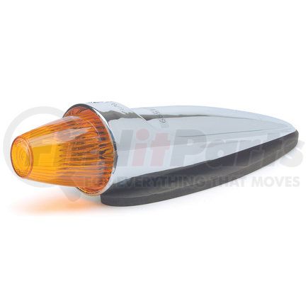 GROTE 45993 - shock-resistant torpedo-style cab marker light - yellow | cab mkr,yel/chrm shock mnt torpedo style | side marker light