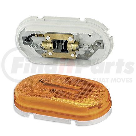 Grote 45933 Two-Bulb Oval Pigtail-Type Clearance Marker Light - Built-in Reflector