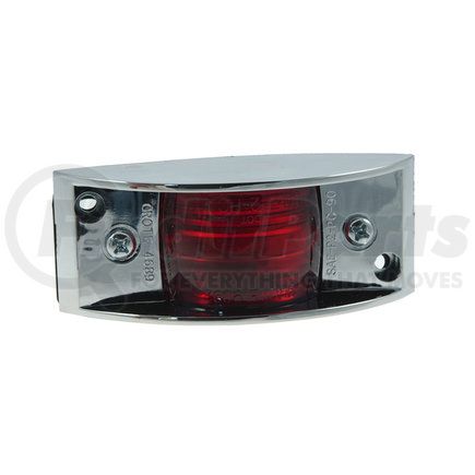 Grote 46892 Chrome-Armored Clearance Marker Light - Red