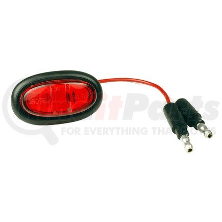 Grote 47972-3 CLR/MARKER, RED, LED, MICRONOVAPC w/ GROMMET