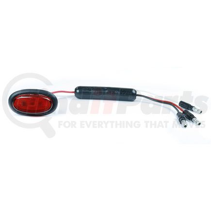 Grote 49372 Dual Intensity MicroNova LED Clearance Marker Light - Red, Slim-Line, with Grommet