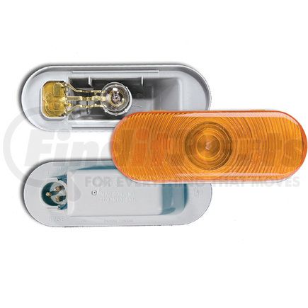 Grote 52563 Torsion Mount III Oval Stop Tail Turn Light - Front Park, Male Pin, Amber Turn