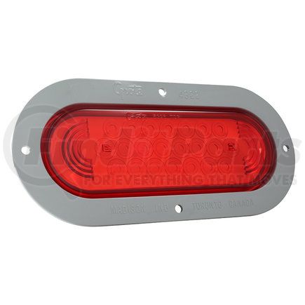 GROTE 53592 - supernova® oval led stop / tail / turn light - gray theft-resistant flange