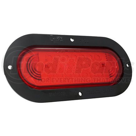 Grote 53622 SuperNova Oval LED Stop Tail Turn Lights, Black Theft-Resistant Flange
