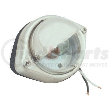 GROTE 60361 - courtesy step light - clear | auxiliary ltg,chrome hooded courtesy lmp | stepwell light bulb