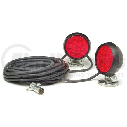 GROTE 65432-4 - heavy duty supernova® led magnetic towing kit - red | towing light kit