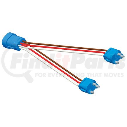 GROTE 66810 - two light 9" y adapter pigtails - straight | pigtail, 9" y adaptor, female pin lamps | parking / turn signal / stop light connector