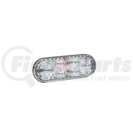 Grote 78191 6" Oval LED Strobe Lights with S-Link Synchronization, White, 12V/24V