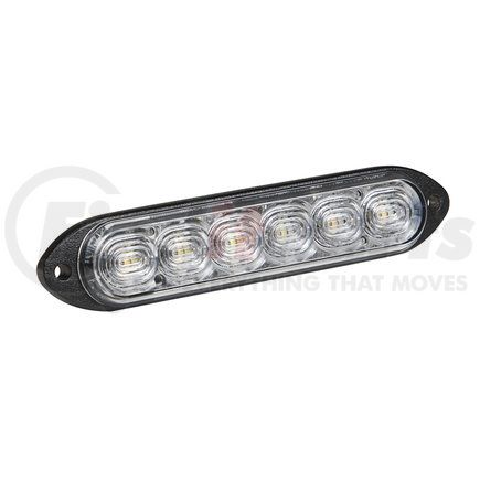 GROTE 79120 Tri-Color LED Directional Warning Lights, 12-24VDC, Amber/Red/White