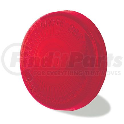 Grote 90162 Clearance Marker Replacement Lenses, 21/2" Surface Mount Lens, Red