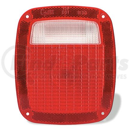GROTE 91302 - stop / tail / turn replacement lens - red | replacement lens, red, for 50902 | tail light lens