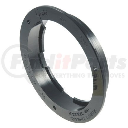 GROTE 92512 - theft-resistant flange for 4" round lights - black | bracket, 4", black, theft-resistant flng | turn signal light bracket